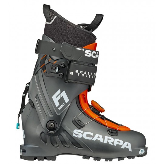 Location chaussure ski de rando F1 RENT anthracite-orange Scarpa 2024