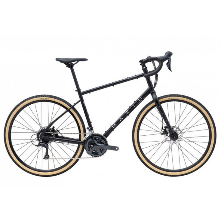 Vélo Gravel FOUR CORNERS 700C noir-chrome MARIN BIKES 2024 - Montania Sport