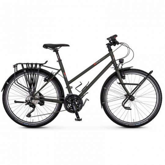 Vélo Trekking VSF TX-400 TRAPEZE Shimano Deore XT 30-speed / HS33 olive-noir FAHRRADmanufactur 2024