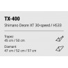 Vélo Trekking VSF TX-400 TRAPEZE Shimano Deore XT 30-speed / HS33 olive-noir FAHRRADmanufactur 2024