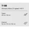 Vélo Trekking VSF T-100 HS11 - Shimano Alivio 27-speed noir FAHRRADmanufactur 2024