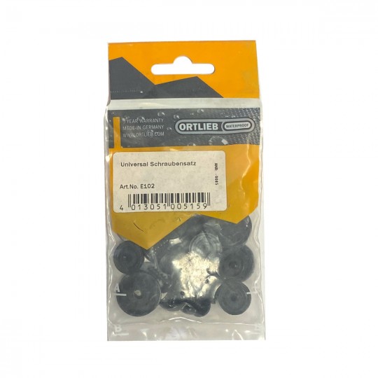 Set de 12 visses de rechange UNIVERSEL SCREWS noir ORTLIEB