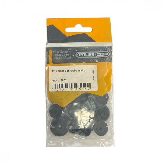 Set de 12 visses de rechange UNIVERSEL SCREWS noir ORTLIEB