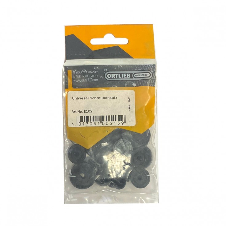 Set de 12 visses de rechange UNIVERSEL SCREWS noir ORTLIEB