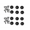 Set de 12 visses de rechange UNIVERSEL SCREWS noir ORTLIEB