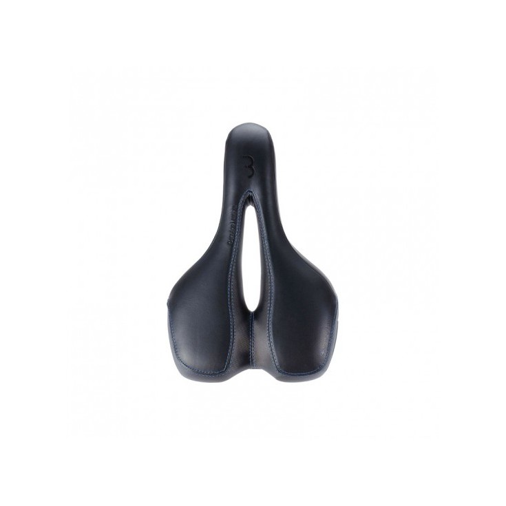 Selle vélo SPORTPLUS ACTIVE LEATHER noir BBB Cycling