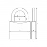 Cadenas à code 145/40 titanium ABUS