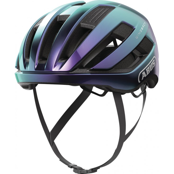 Casque velo WINGBACK flip flop purple ABUS Italie Montania Sport