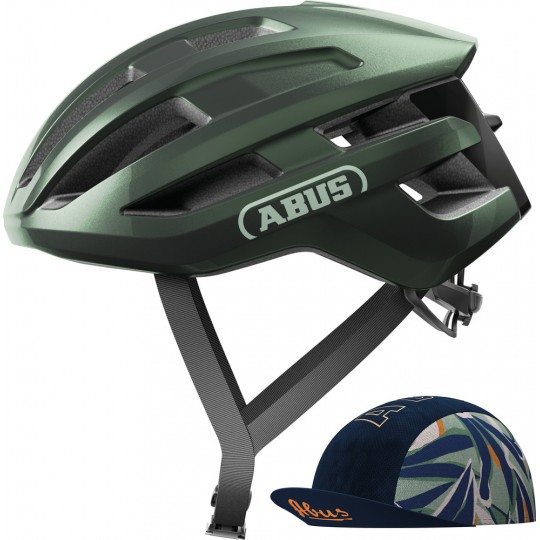 Casque vélo route POWERDOME ACE moss-green ABUS Italie