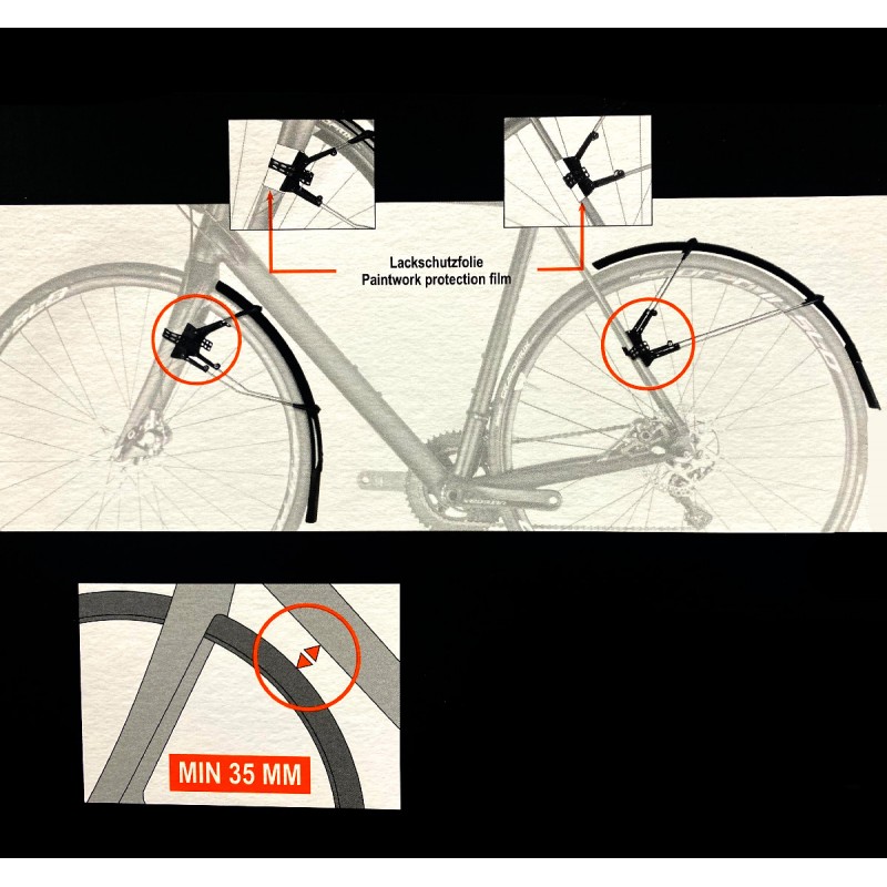 Garde boue velo roue 700 deals