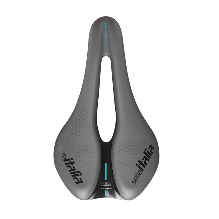 Selle vélo NOVUS Boost EVO Gravel TM SUPERFLOW 145mm gris SELLE ITALIA