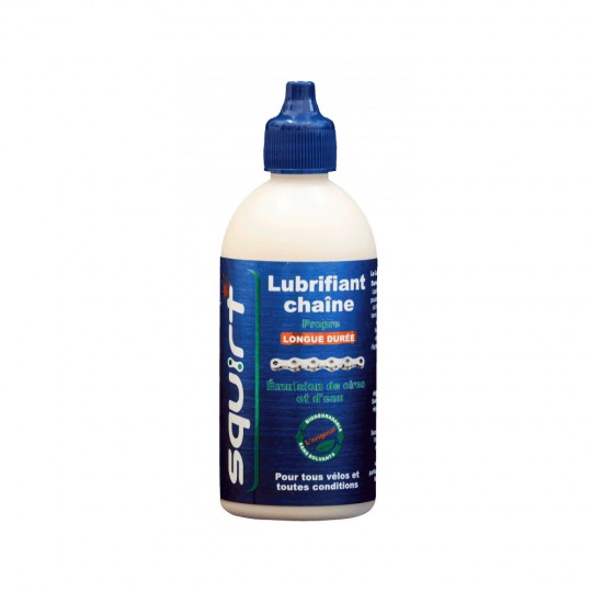 Lubrifiant longue durée pour chaine de vélo biodégradable CHAIN LUBE 120ml SQUIRT Cycling Products