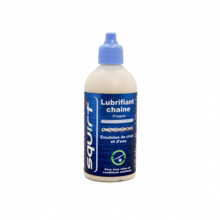 Lubrifiant pour chaine de vélo CHAIN LUBE biodégradable SPECIAL HIVER 120ml SQUIRT Cycling Products