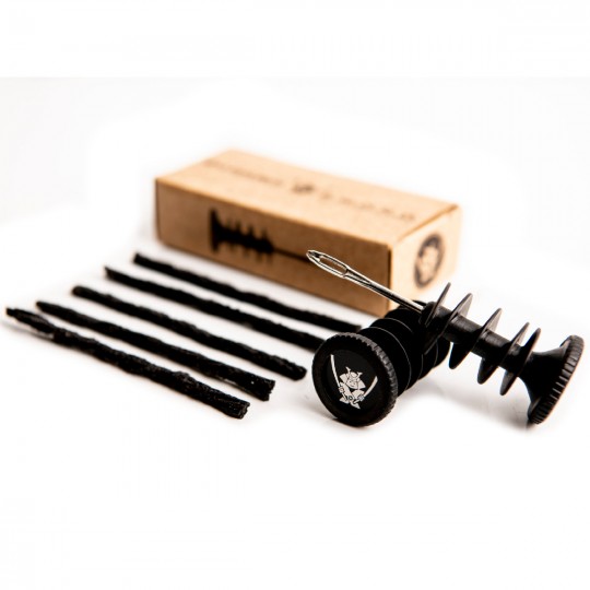 Kit de réparation pneus TUBELESS avec outils et 5 mèches SAHMURAI SWORD