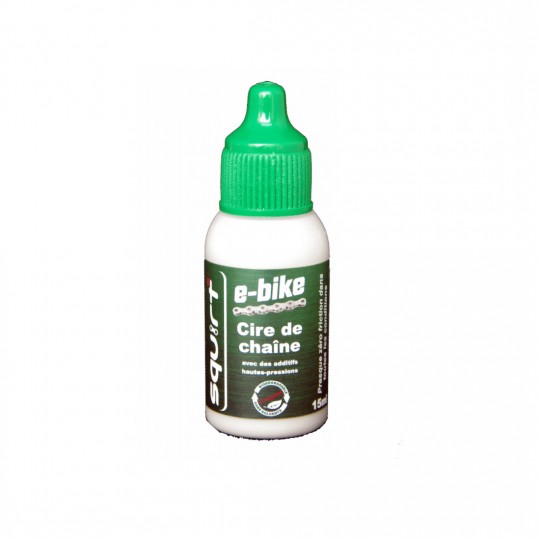 Lubrifiant pour chaine de vélo CHAIN LUBE biodégradable SPECIAL E-BIKE / VAE vert 15ml SQUIRT Cycling Products