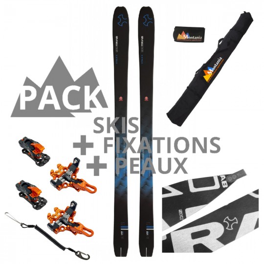 Pack ski de rando STELVIO 85 noir-bleu Skitrab 2024