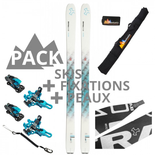 Pack ski de rando femme GAVIA 88 blanc-bleu Skitrab 2024