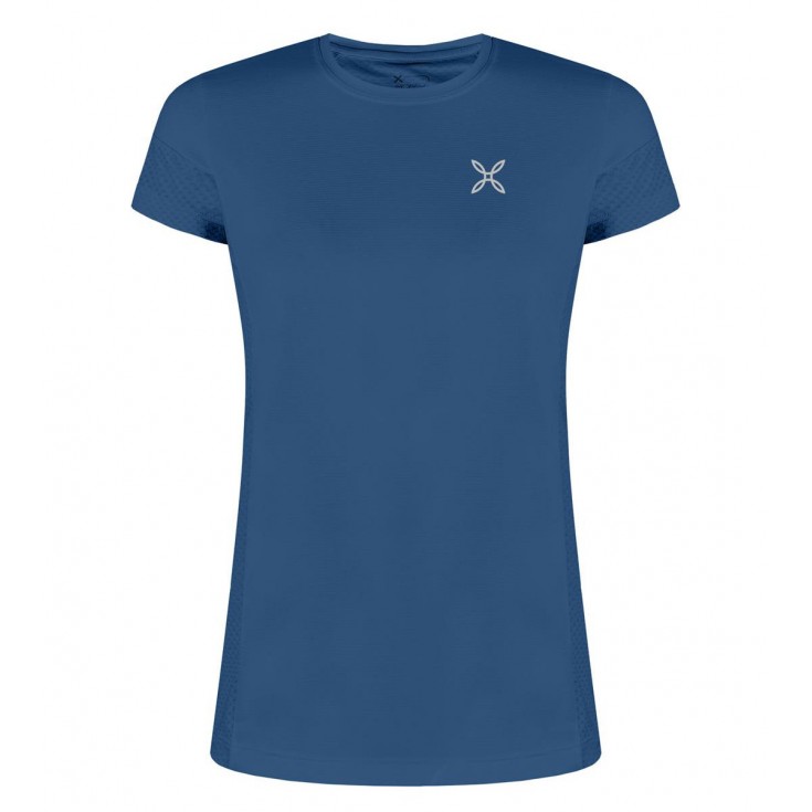 Tee-shirt femme respirant DELTA MIX T-SHIRT WOMAN 87 deep-blue Montura
