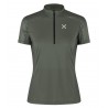 Tee-shirt respirant 1/4 zip femme MOUNTAIN ZIP TEE-SHIRT 49 sage-green Montura