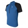 Tee-shirt homme 1/4 zip respirant NEVERLAND ZIP TEE-SHIRT 87 deep-blue Montura