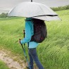 Parapluie de randonnée main libre SWING BACKPACK HANDSFREE gris-argenté anti-UV EuroSCHIRM