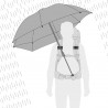 Parapluie de randonnée main libre SWING BACKPACK HANDSFREE gris-argenté anti-UV EuroSCHIRM