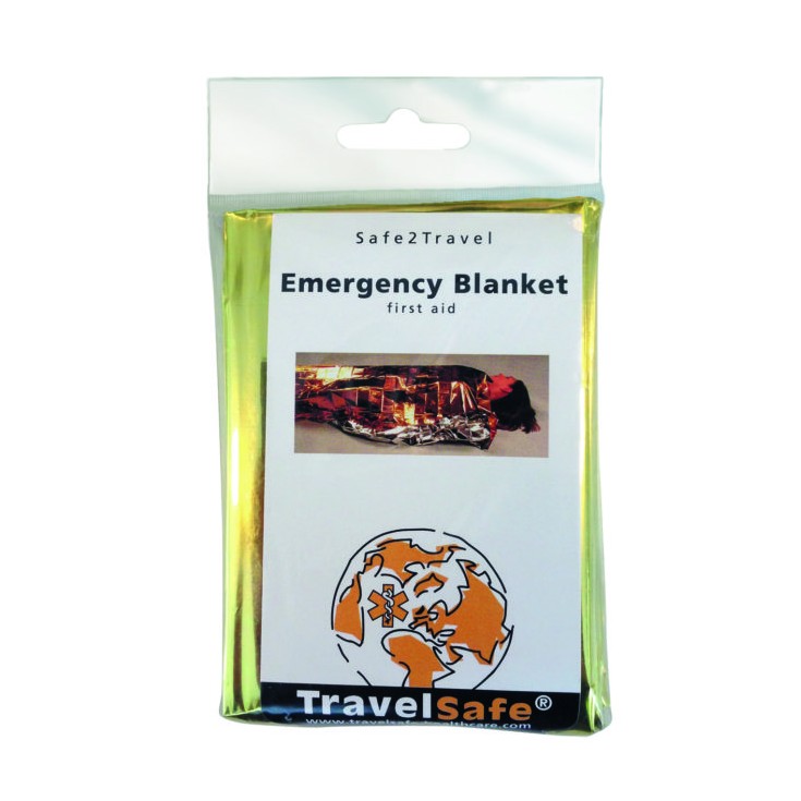 Couverture de secours-survie EMERGENCY BLANKET first aid TRAVELSAFE 