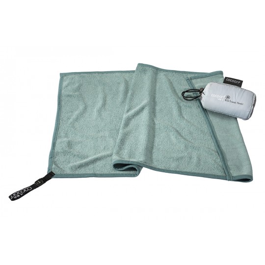 Serviette de voyage écologique en Lyocell ECO TRAVEL TOWEL taille S nile-green COCOON