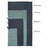 Serviette de voyage écologique en Lyocell ECO TRAVEL TOWEL taille S nile-green COCOON