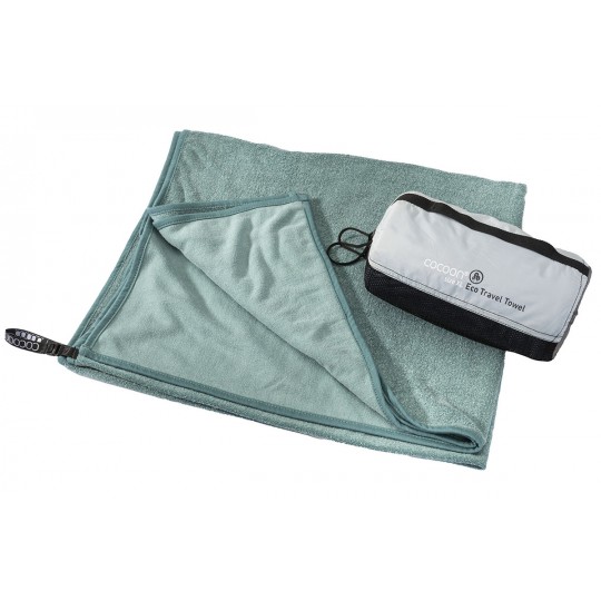 Serviette de voyage écologique en Lyocell ECO TRAVEL TOWEL taille XL nile-green COCOON