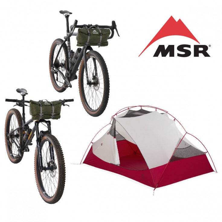 Tente vélo bikepacking HUBBA HUBBA Bikepack 2 verte MSR GEAR EUROPE 2024