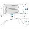 Tente 2 places tunnel MINIMA 2 SL PLUS vert-kaki CAMP