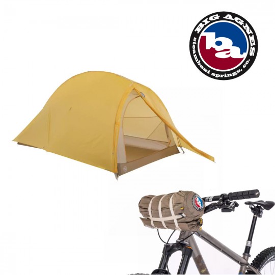 Tente vélo bikepacking FLY CREEK HV UL 2 BIKEPACK Solution-Dye yellow-greige Big Agnès 2024