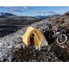 Tente vélo bikepacking FLY CREEK HV UL 2 BIKEPACK Solution-Dye yellow-greige Big Agnès 2024