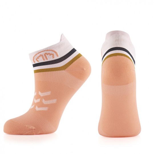 Chaussettes Trail Running femme RUN LIGHT ANKLE SOCKS saumon Sidas 2024