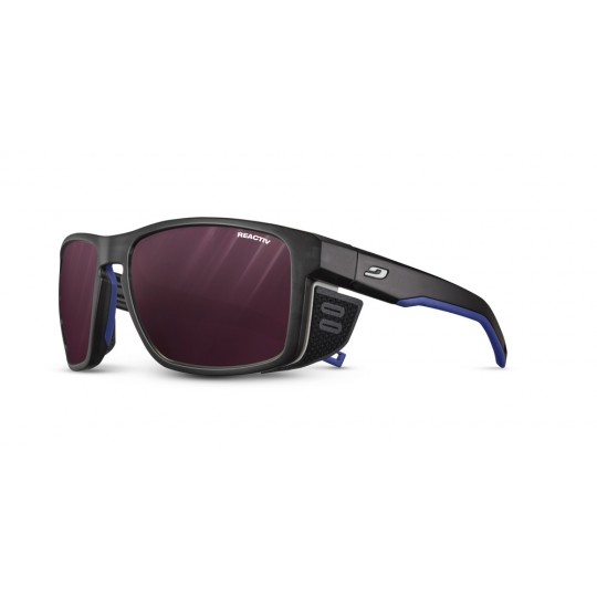 Lunettes de soleil SHIELD L noir-bleu REACTIV 0-4 HIGH CONTRAST Julbo