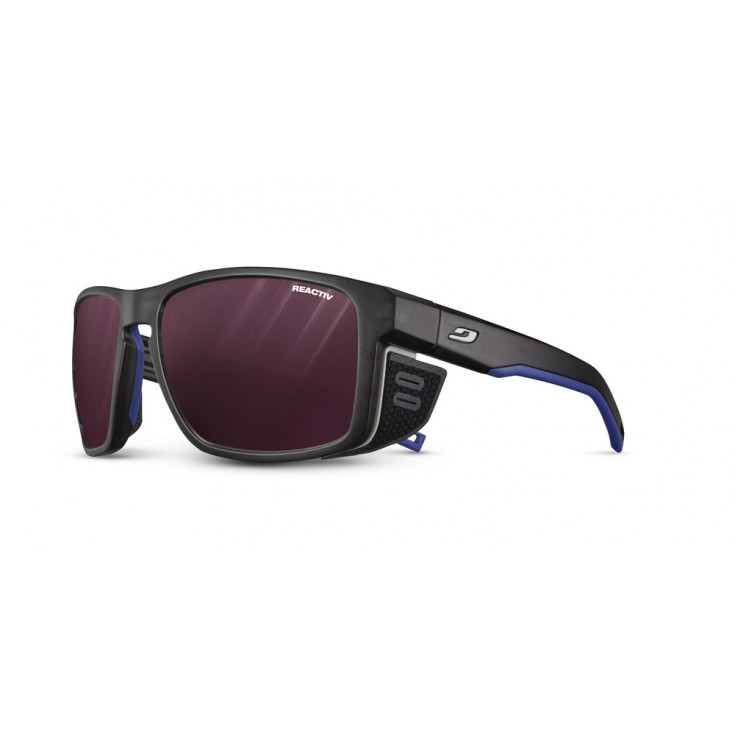 Lunettes de soleil SHIELD L noir-bleu REACTIV 0-4 HIGH CONTRAST Julbo