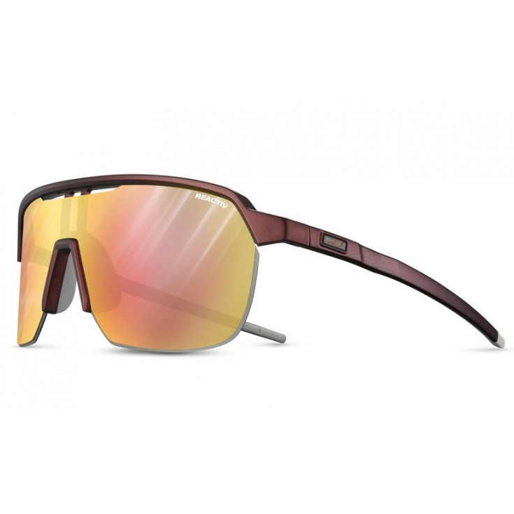 Lunettes de soleil femme FREQUENCY bordeaux REACTIV Cat 1-3 Light Amplifier Julbo