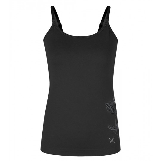 Débardeur femme FLOWER SEAMLESS CANOTTA WOMAN 90 noir Montura