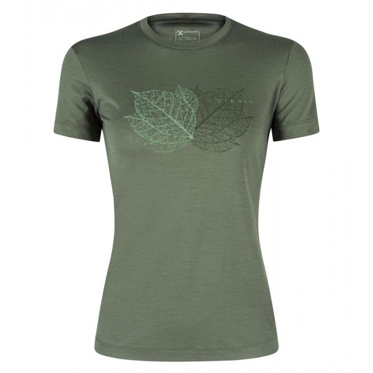 Tee-shirt femme laine mérino MERINO BREATH WOMAN 49 sage-green Montura