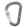 Mousqueton à vis ATTACHE Screw-Lock gris Petzl 2024