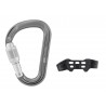 Mousqueton à vis ATTACHE Screw-Lock gris Petzl 2024