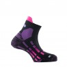 Lot de 3 paires de chaussettes basses PODY AIR TRAIL SILVER noir-violet Thyo