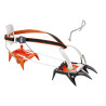 Crampons 10 pointes acier-alu IRVIS HYBRID LLU noir-orange Petzl + antibottes 2024