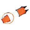 Crampons 10 pointes acier-alu IRVIS HYBRID LLU noir-orange Petzl + antibottes 2024