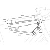 Sacoche de cadre vélo RACE FRAME BAG SMALL 3L noir RESTRAP UK