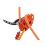 Assureur avec blocage assisté NEOX orange Petzl 2024