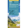 Carte IGN plastifiée de la ROUTE DES GRANDES ALPES 1/220000 GR5 Route Napoleon