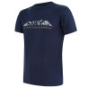 Tee-shirt homme laine Mérinos PT MOUNTAINS bleu SENSOR