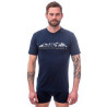 Tee-shirt homme laine Mérinos PT MOUNTAINS bleu SENSOR